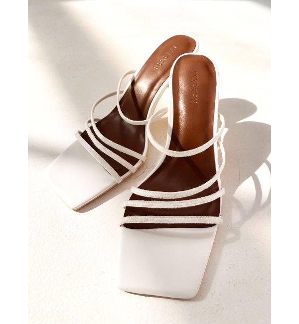 RESEXXY「ランダムラインピンヒールサンダル」|サンダル|アイボリー