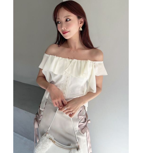 RESEXXY「コルセットラッフルブラウス」|シャツ・ブラウス|