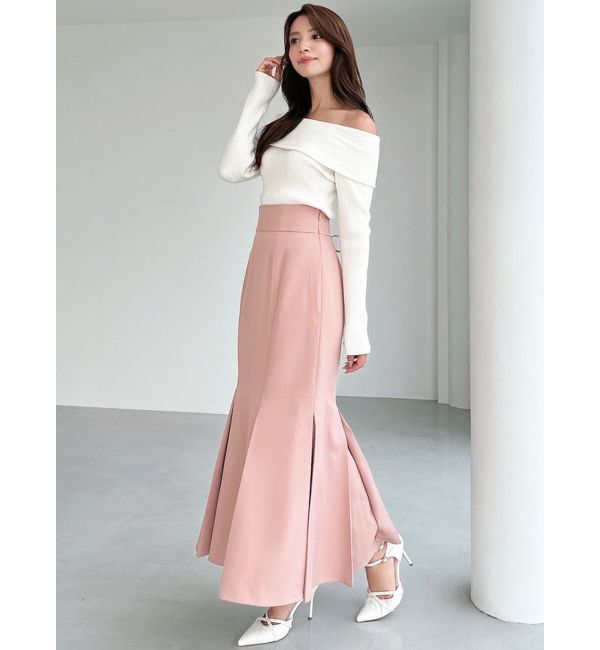 RESEXXY「リブニットオフショルトップス」|ニット・セーター|