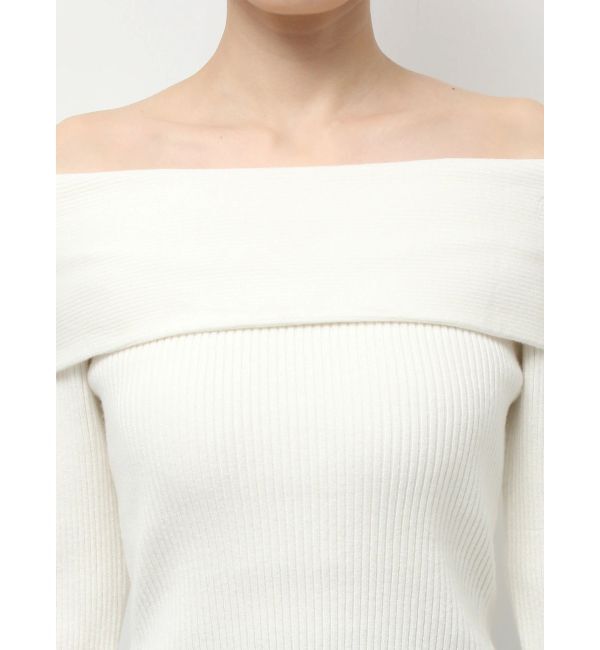 RESEXXY「リブニットオフショルトップス」|ニット・セーター|