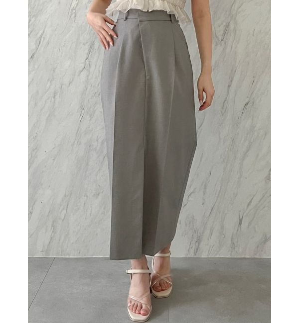 dazzlin「スラックスライクスカート」|スカート|グレー