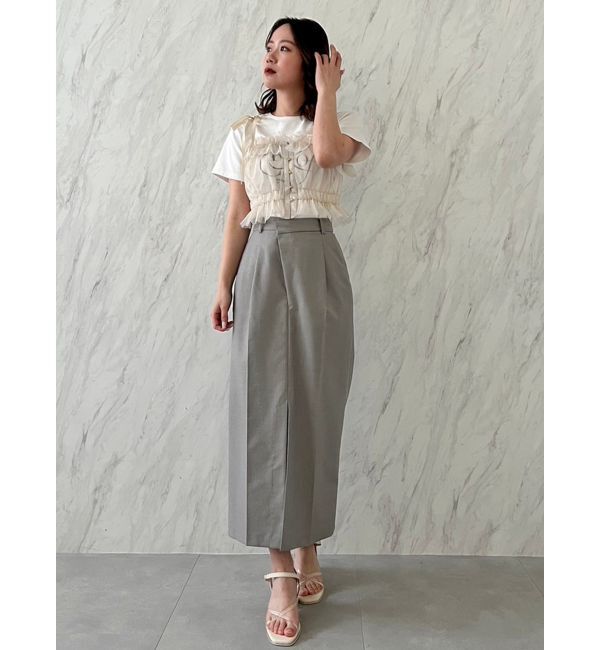 dazzlin「スラックスライクスカート」|スカート|