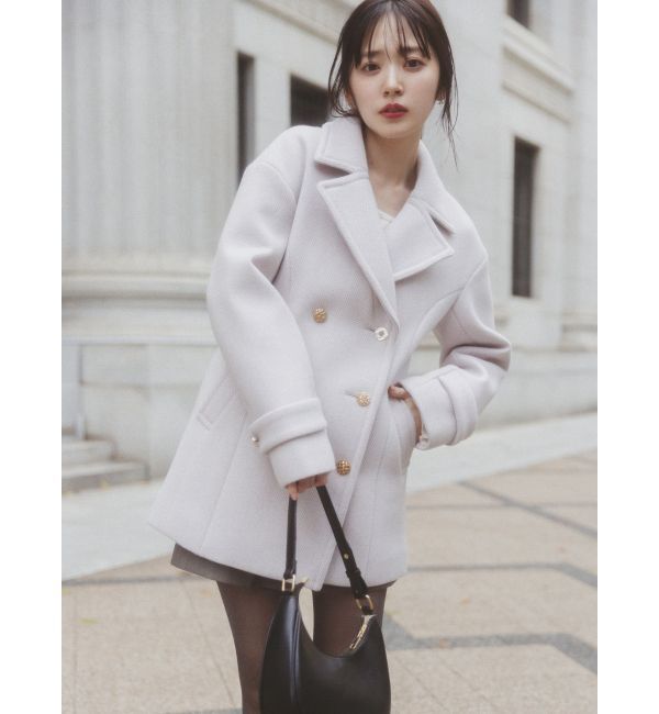 dazzlin「オーバーマルチボタンPコート」|ピーコート|