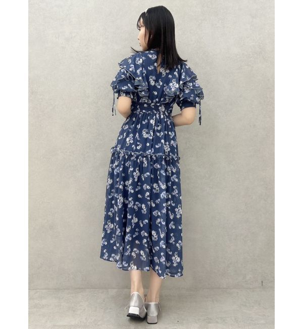 dazzlin「ラッフルリボンフラワーワンピース」|ワンピース|