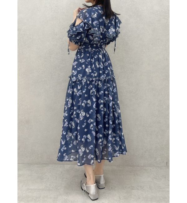 dazzlin「ラッフルリボンフラワーワンピース」|ワンピース|