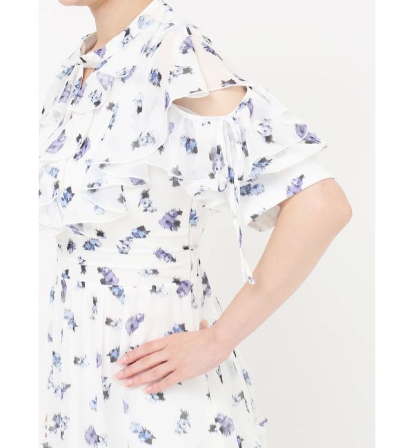 dazzlin「ラッフルリボンフラワーワンピース」|ワンピース|