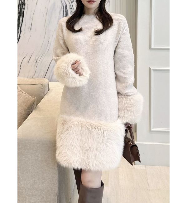 dazzlin「ファーニットワンピース」|ワンピース|