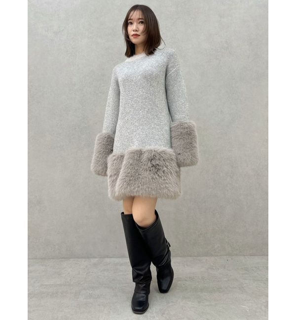 dazzlin「ファーニットワンピース」|ワンピース|