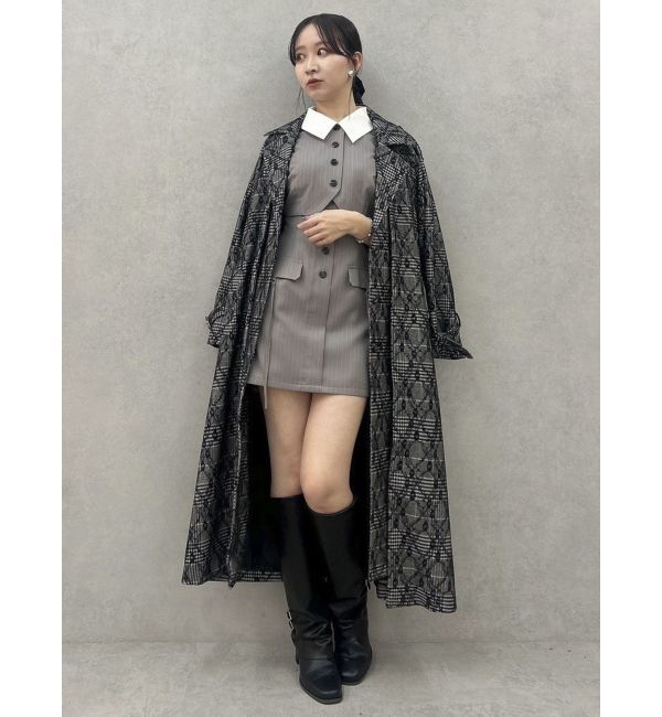 dazzlin「レイヤードタックシングルトレンチコート」|トレンチコート|