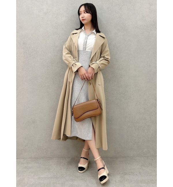 dazzlin「レイヤードタックシングルトレンチコート」|トレンチコート|
