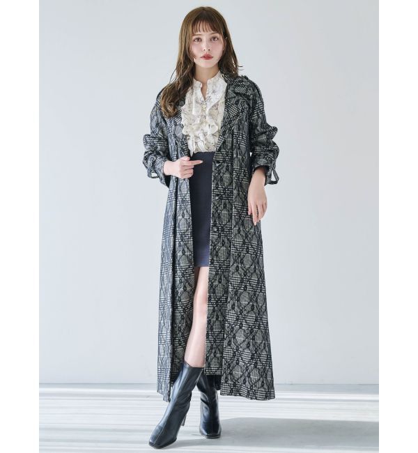 dazzlin「レイヤードタックシングルトレンチコート」|トレンチコート|