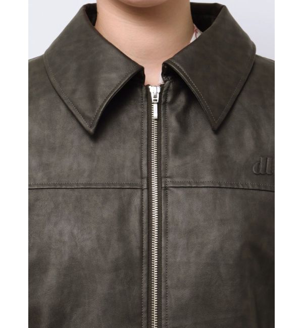 dazzlin「オーバーフォルムフェイクレザーブルゾン」|ブルゾン・スタジャン|