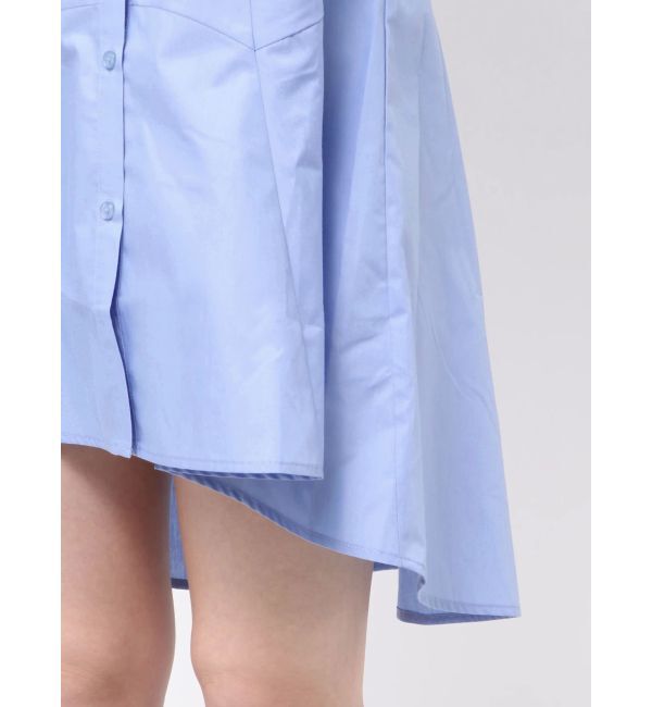 dazzlin「ギャザースリーブイレヘムシャツワンピース」|ワンピース|