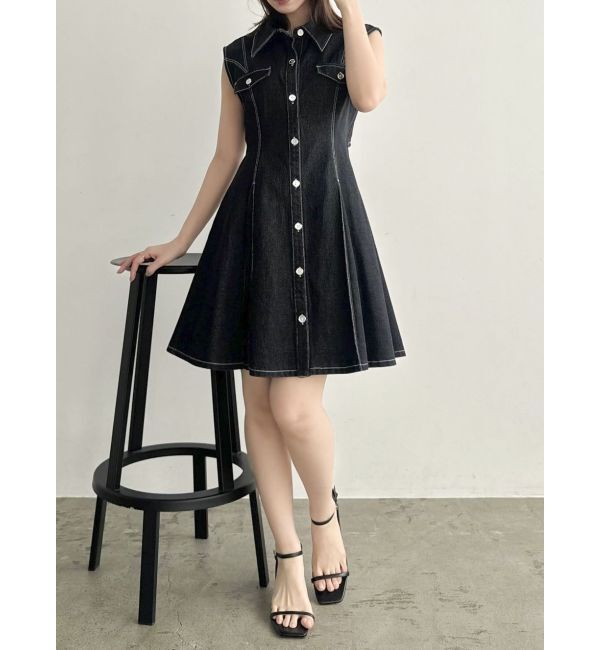 dazzlin「スイッチングタックミニワンピース」|ワンピース|