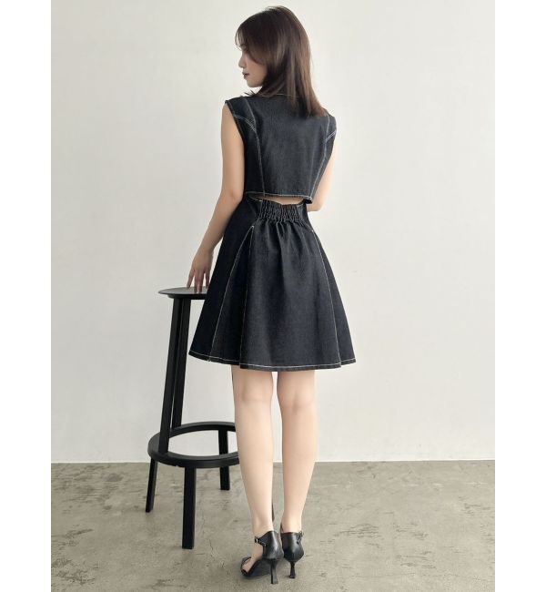 dazzlin「スイッチングタックミニワンピース」|ワンピース|