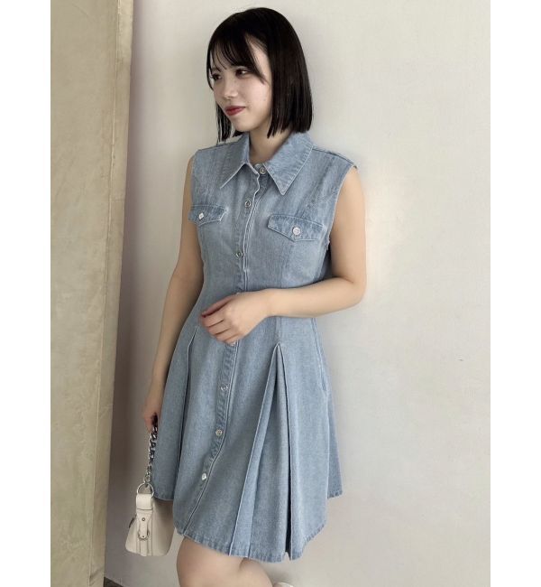 dazzlin「スイッチングタックミニワンピース」|ワンピース|