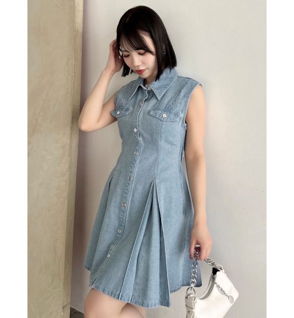 dazzlin「スイッチングタックミニワンピース」|ワンピース|