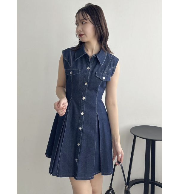dazzlin「スイッチングタックミニワンピース」|ワンピース|