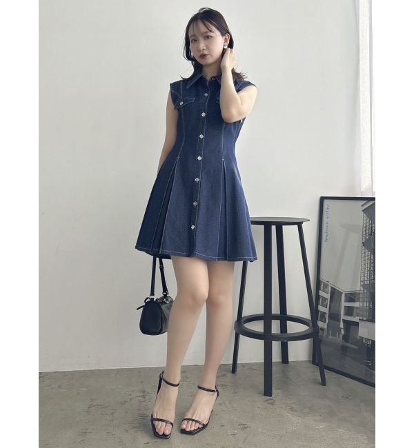 dazzlin「スイッチングタックミニワンピース」|ワンピース|