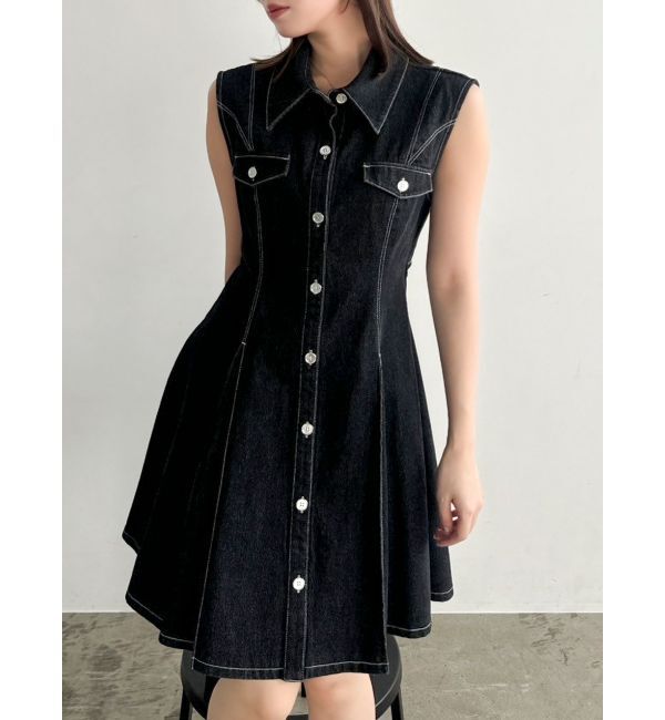 dazzlin「スイッチングタックミニワンピース」|ワンピース|