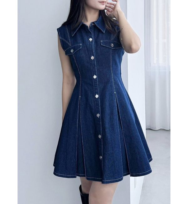 dazzlin「スイッチングタックミニワンピース」|ワンピース|