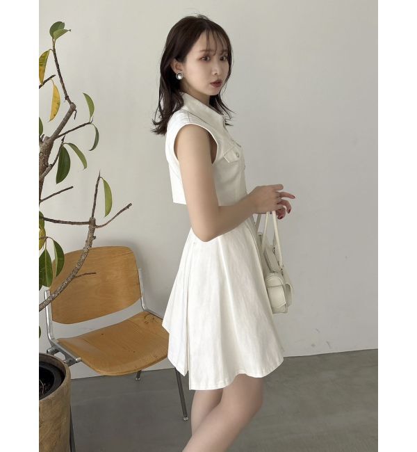 dazzlin「スイッチングタックミニワンピース」|ワンピース|