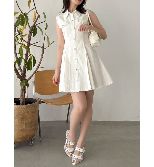 dazzlin「スイッチングタックミニワンピース」|ワンピース|