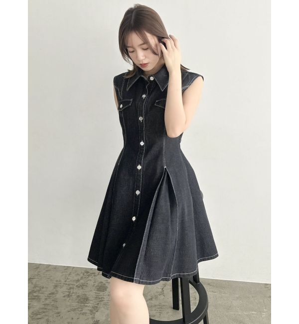 dazzlin「スイッチングタックミニワンピース」|ワンピース|