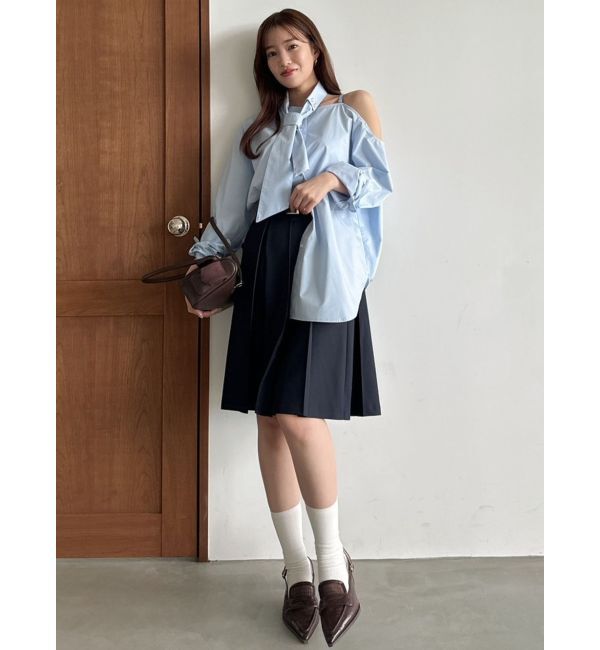 dazzlin「ネックタイシャツ」|シャツ・ブラウス|