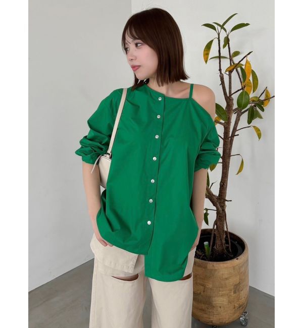 dazzlin「ネックタイシャツ」|シャツ・ブラウス|