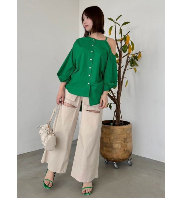 dazzlin「ネックタイシャツ」|シャツ・ブラウス|