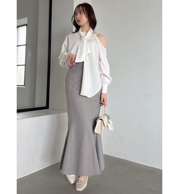 dazzlin「ネックタイシャツ」|シャツ・ブラウス|