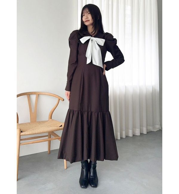 dazzlin「バルーンチェックワンピース」|ワンピース|