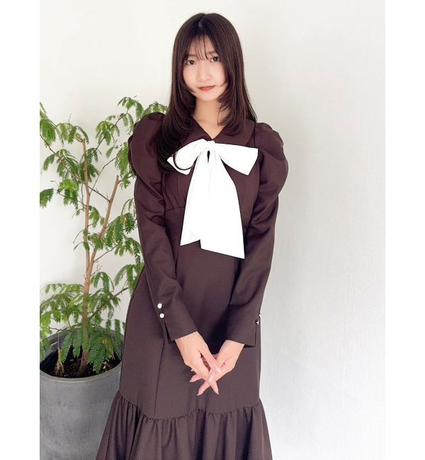 dazzlin「バルーンチェックワンピース」|ワンピース|