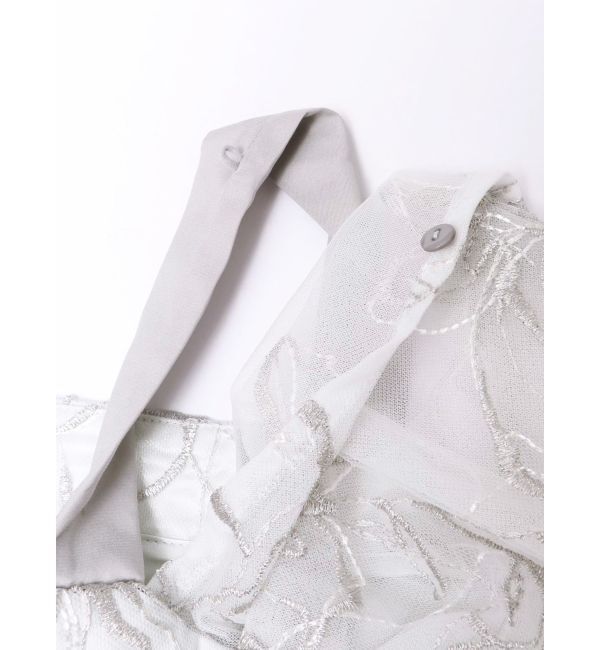 dazzlin「【藤井サチコラボ】ラメ刺繍チュール2WAYスリーブドレス」|ドレス|