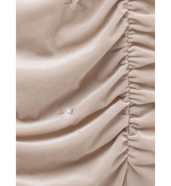 dazzlin「【セットアップ対応】フラワーシシュウベロアスカート」|スカート|