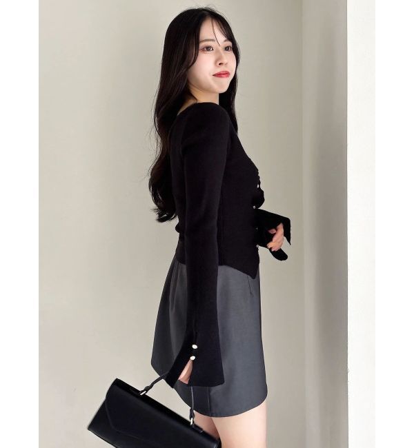 dazzlin「カーデカスケードトップス」|ニット・セーター|