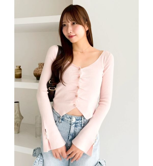 dazzlin「カーデカスケードトップス」|ニット・セーター|