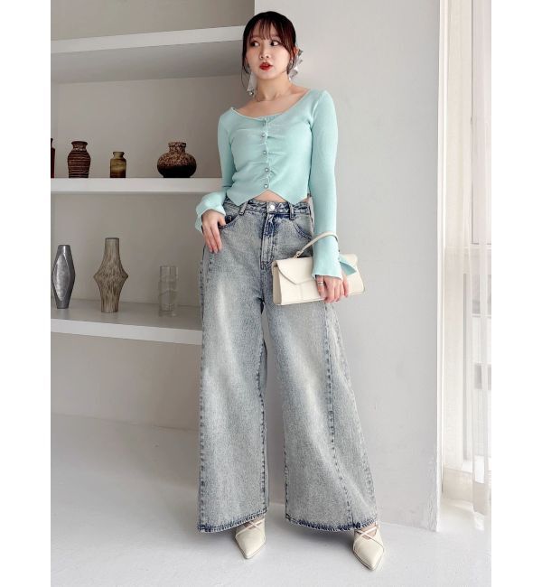 dazzlin「カーデカスケードトップス」|ニット・セーター|