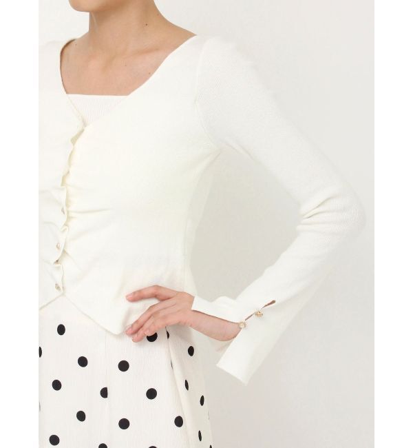 dazzlin「カーデカスケードトップス」|ニット・セーター|