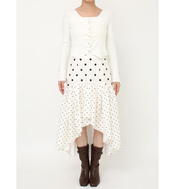 dazzlin「カーデカスケードトップス」|ニット・セーター|