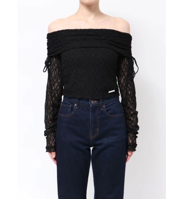 EMODA「レースオフショルダートップ」|Tシャツ・カットソー|