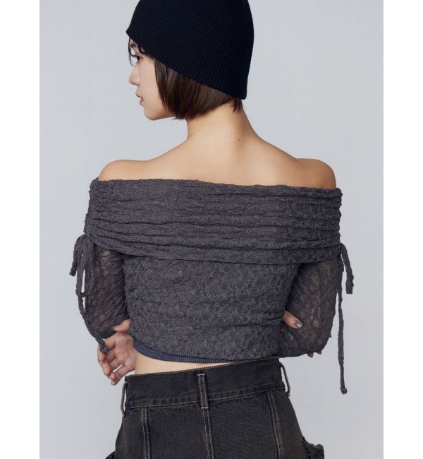 EMODA「レースオフショルダートップ」|Tシャツ・カットソー|