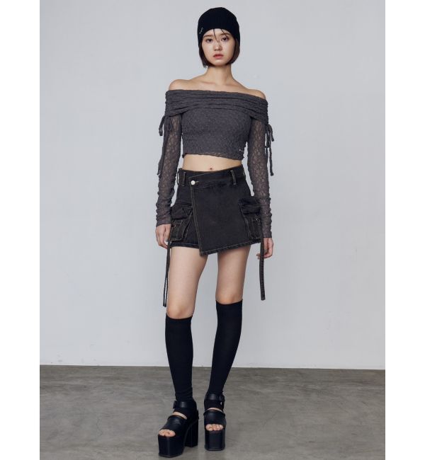 EMODA「レースオフショルダートップ」|Tシャツ・カットソー|