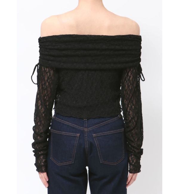 EMODA「レースオフショルダートップ」|Tシャツ・カットソー|