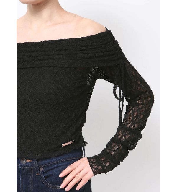 EMODA「レースオフショルダートップ」|Tシャツ・カットソー|