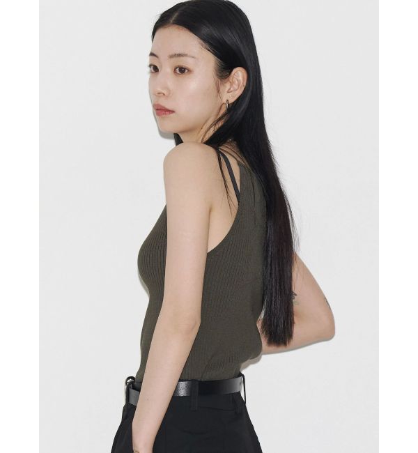 EMODA「【VEQUM】RIB HALTER NECK TOPS」|キャミソール|