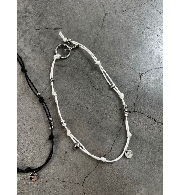 EMODA「ストリングメタルネックレス」|ネックレス|ホワイト