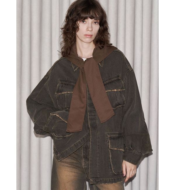 EMODA「【VEQUM】BOXY DENIM BZ」|ブルゾン・スタジャン|