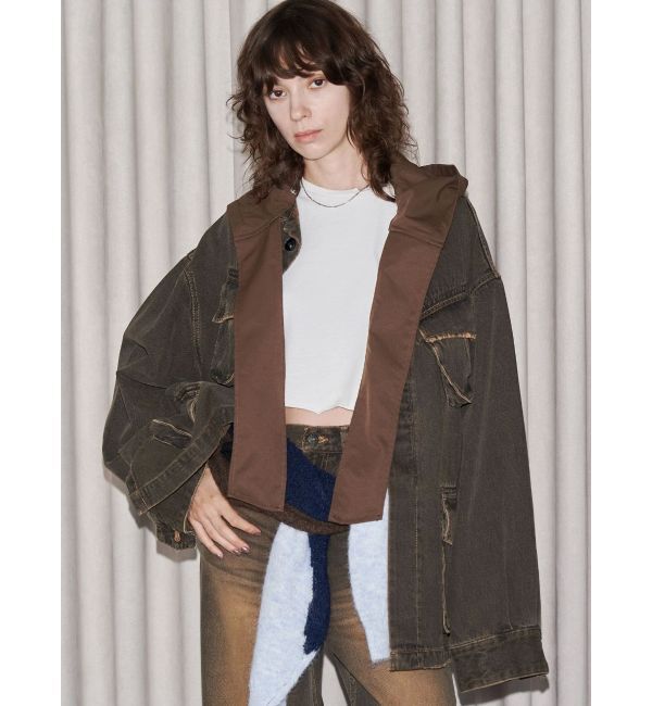 EMODA「【VEQUM】BOXY DENIM BZ」|ブルゾン・スタジャン|